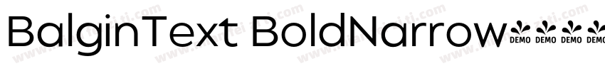 BalginText BoldNarrow字体转换